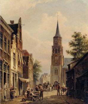 unknow artist European city landscape, street landsacpe, construction, frontstore, building and architecture. 303 Germany oil painting art